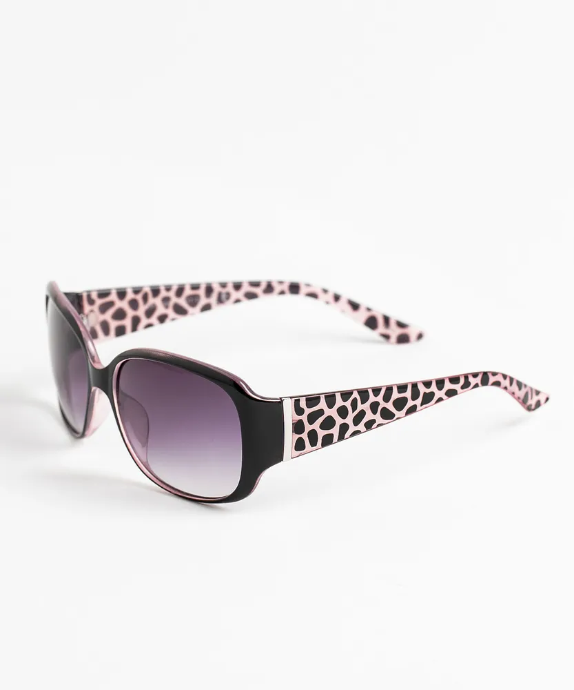 Purple Leopard Sunglasses