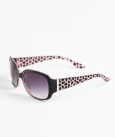 Purple Leopard Sunglasses