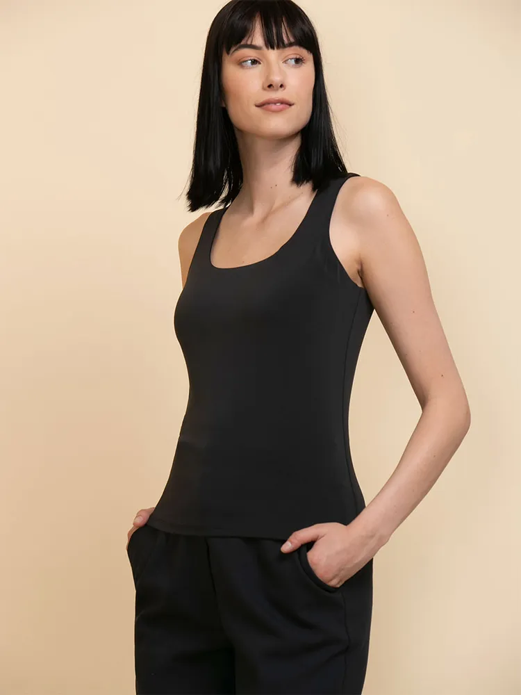 Sleeveless Scoop Neck Tank