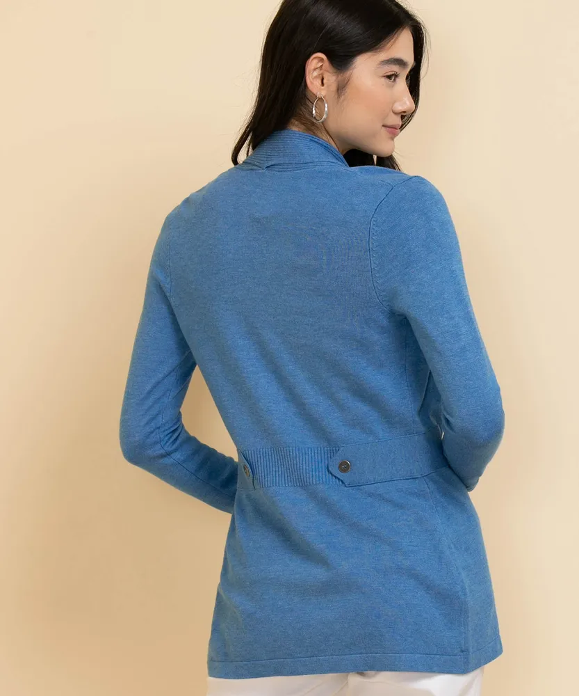 Side Tab Button Cardigan
