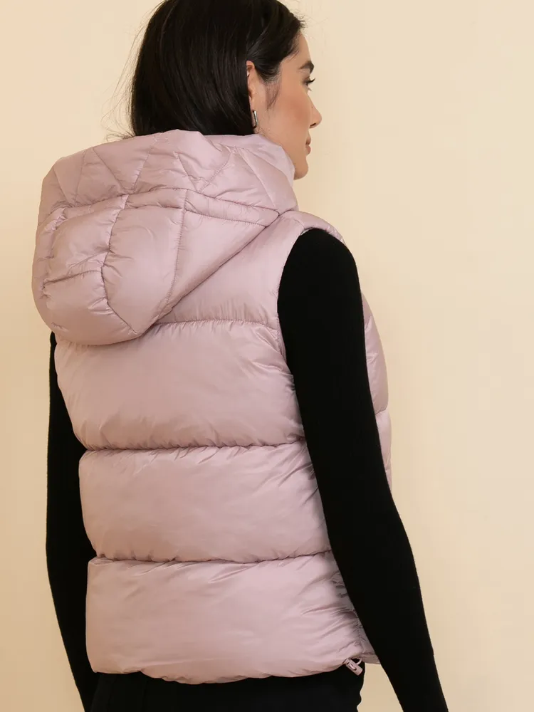 Devon Puffer Vest with Detachable Hood