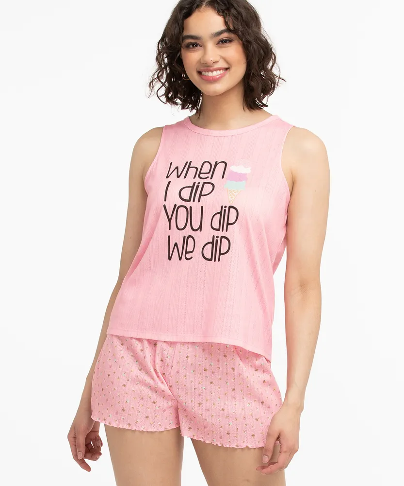 Ice Cream PJ Tank Top