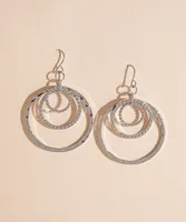 Drop Down Circular Chandelier Earrings