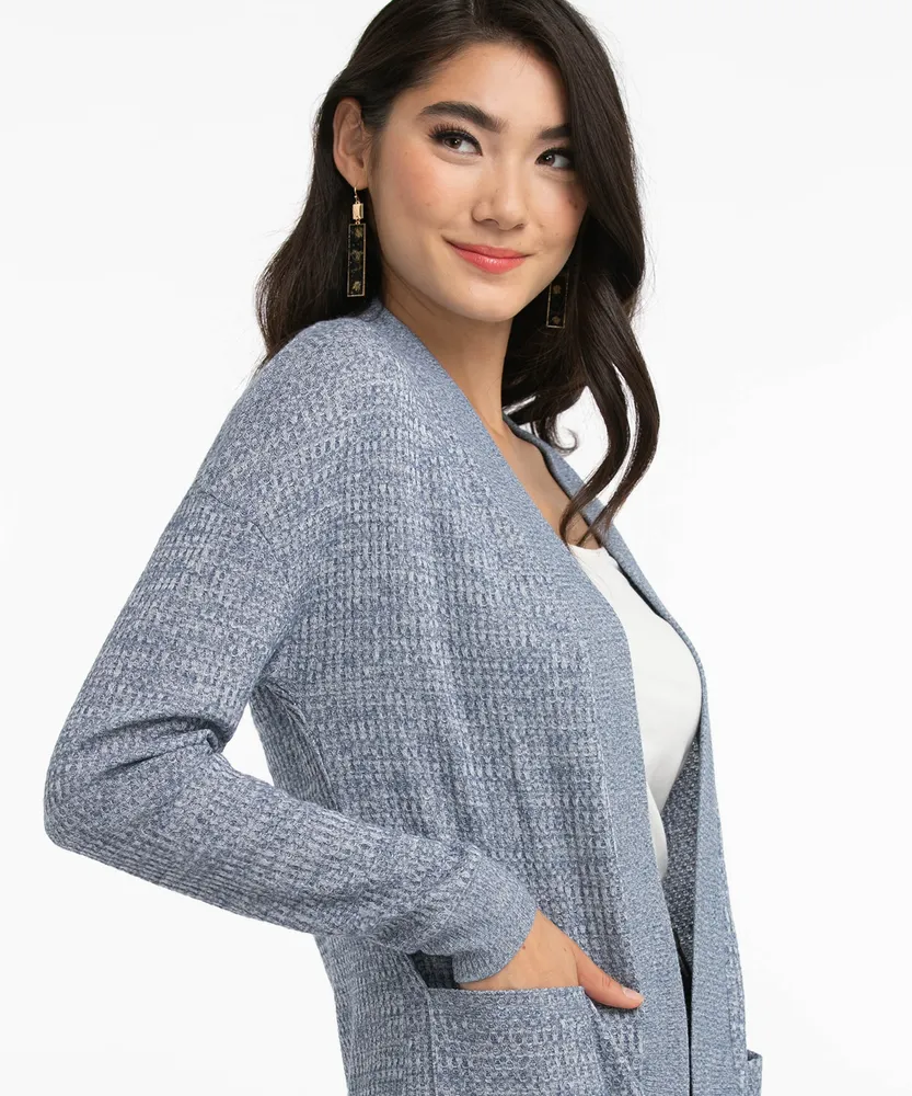 Waffle Knit Cocoon Cardigan