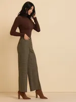 Maxwell Wide Leg Pant Plaid