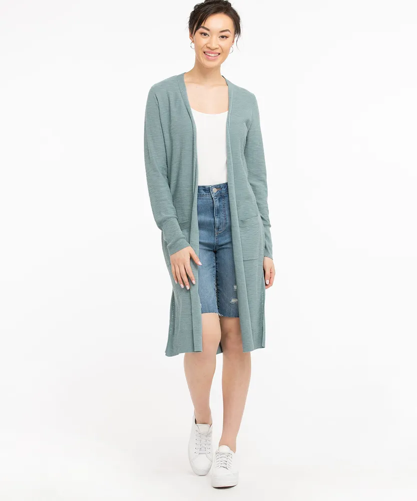 RICKI'S Slub Knit Duster Cardigan