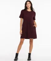 Short Sleeve Hacci Dress