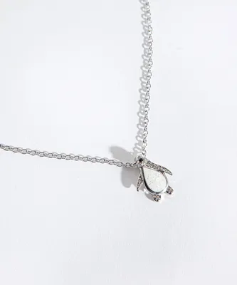 Tiny Penguin Pendant Necklace