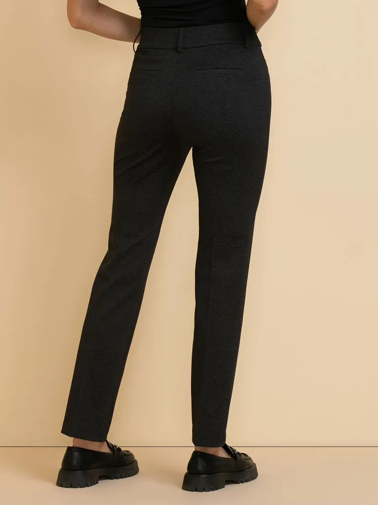 Spencer Straight Pant Patterned Luxe Ponte