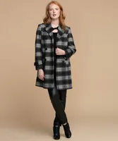 Double Breasted Wool Blend Coat