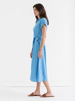 Midi Linen Shirtdress