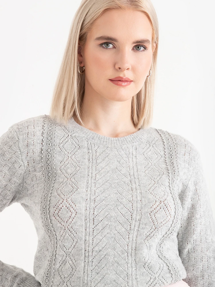 Pointelle Sweater