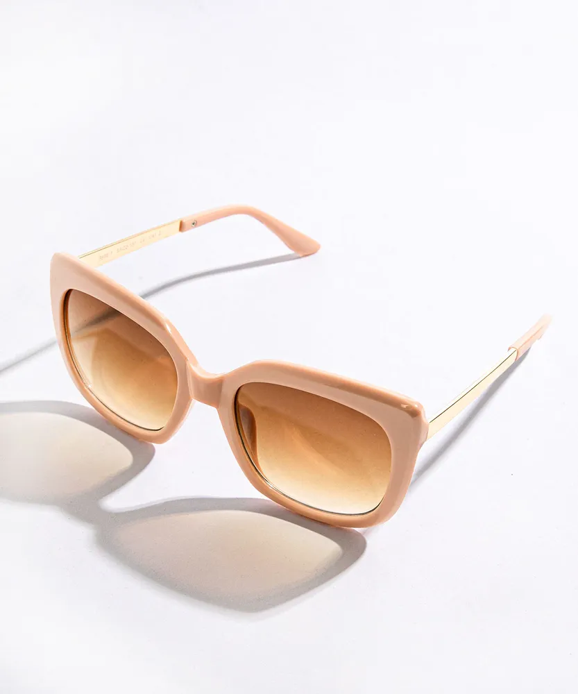 Peach Square Sunglasses