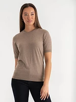 Cashmere Blend Crew Neck Sweater