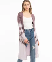 Terry Tie-Dye Duster Cardigan