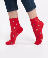 Red Dessert Socks