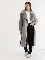 Oversized Wool Wrap Coat