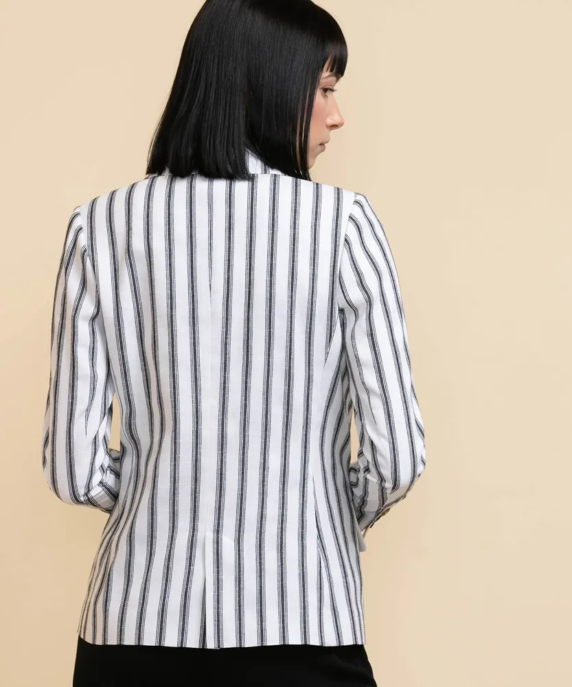 Striped Linen Blazer