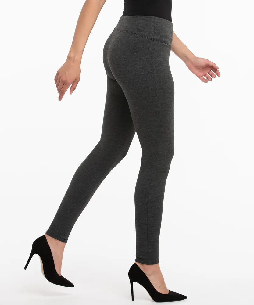 Ponte Instant Smooth™ Legging Charcoal Twill