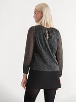 Tinsel Crewneck Blouse