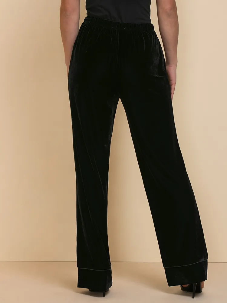 Black Velvet Pant