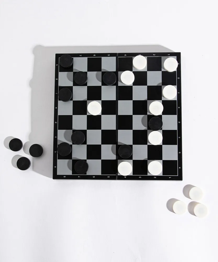 Magnetic Checkers Game Set