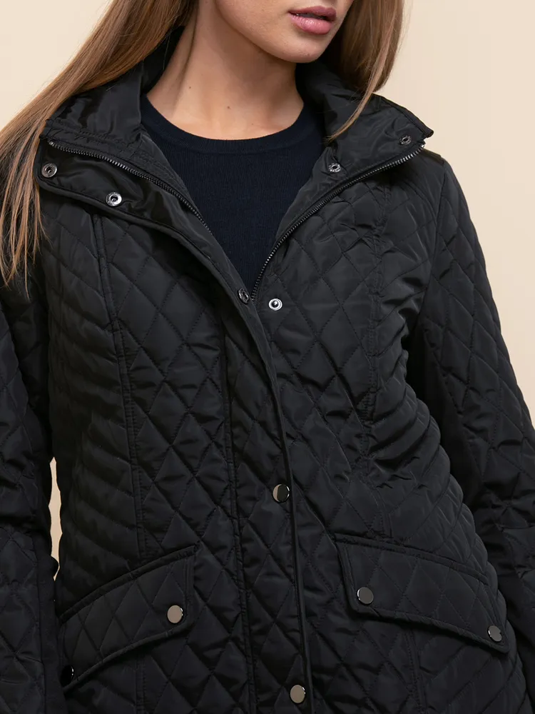 Quilted Jacket with Detachable Hood