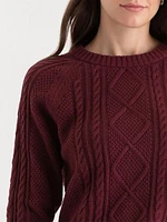 Cable Knit Pullover Sweater