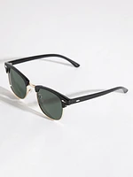 Clubmaster Frame Sunglasses with Case