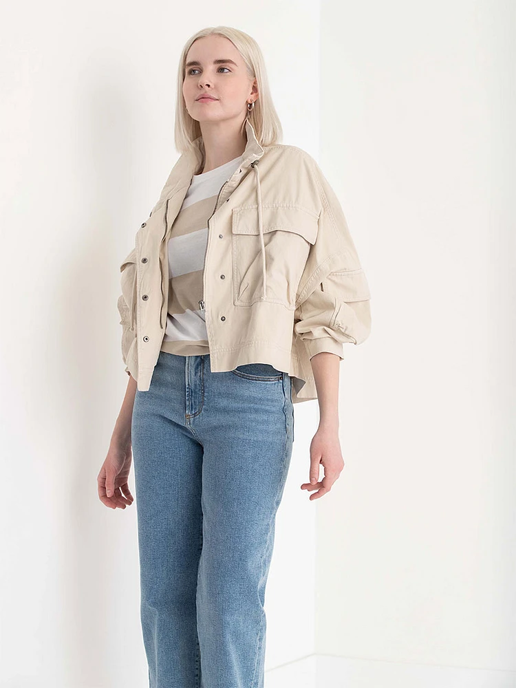 Drop Shoulder Utility Jacket