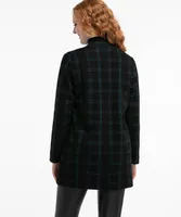 Plaid Open Cardigan