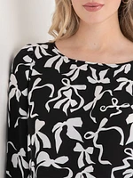 Long Sleeve Scoop Neck Blouse