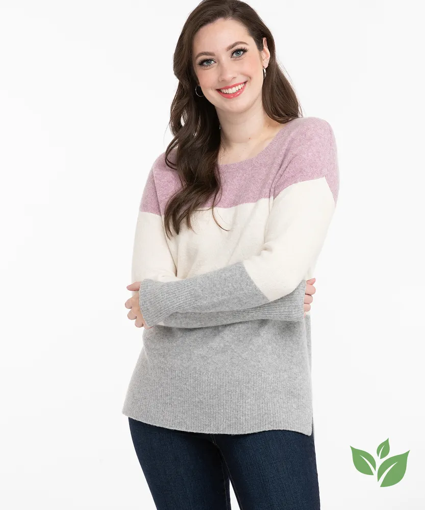 RICKI'S Eco-Friendly Cable Knit Tunic Sweater