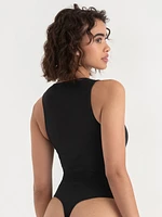 Sleeveless High-Neck Bodysuit