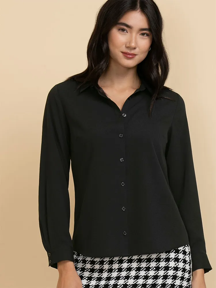 Nicole Long Sleeve Collared Shirt