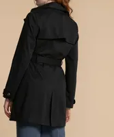 Belted Double Breasted Trench Coat