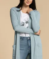 Open Ribbed Duster Cardigan