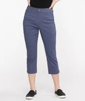 Microtwill Pull-On Crop Pant