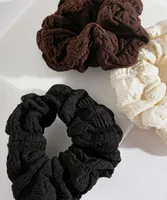 Textured Scrunchie 3-Pack