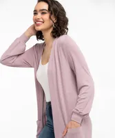 Lantern Sleeve Tunic Cardigan