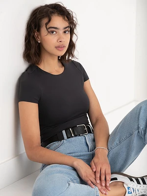 Short Sleeve Crewneck Bodysuit