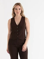 Button Up Fitted Vest