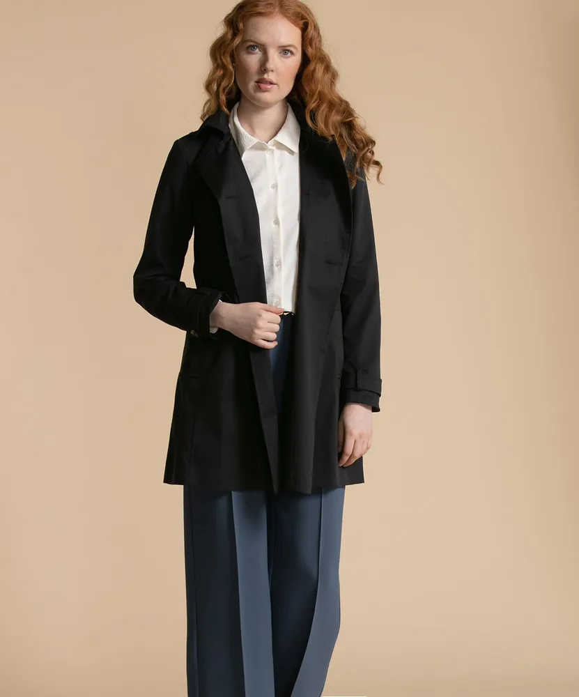 Belted Double Breasted Trench Coat