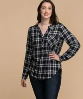 Henley Flannel Shirt