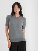 Cashmere Blend Crew Neck Sweater