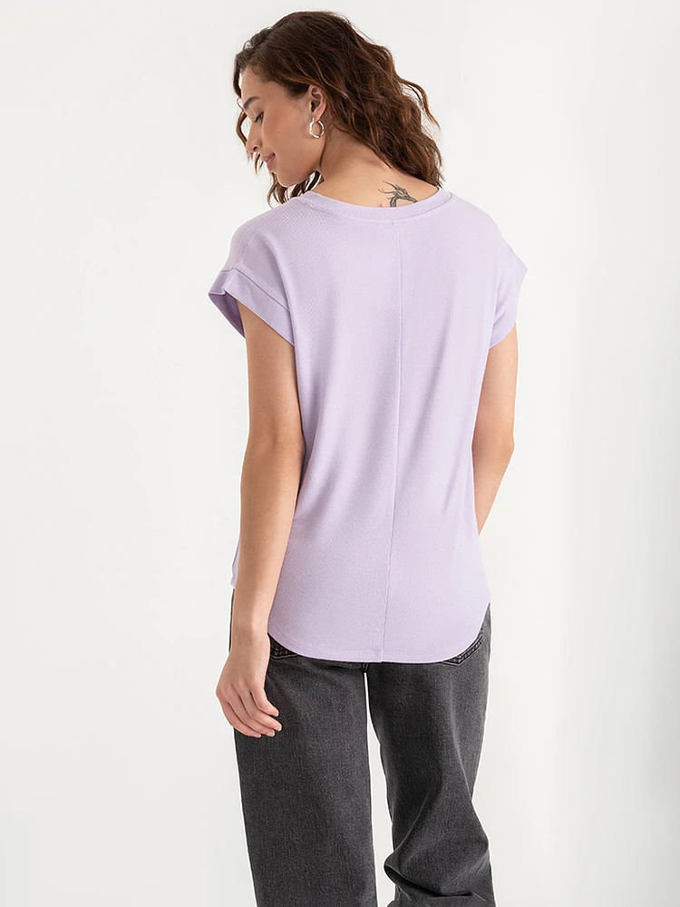 Holly V-Neck Hacci Top