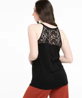 Lace Trim Halter Top
