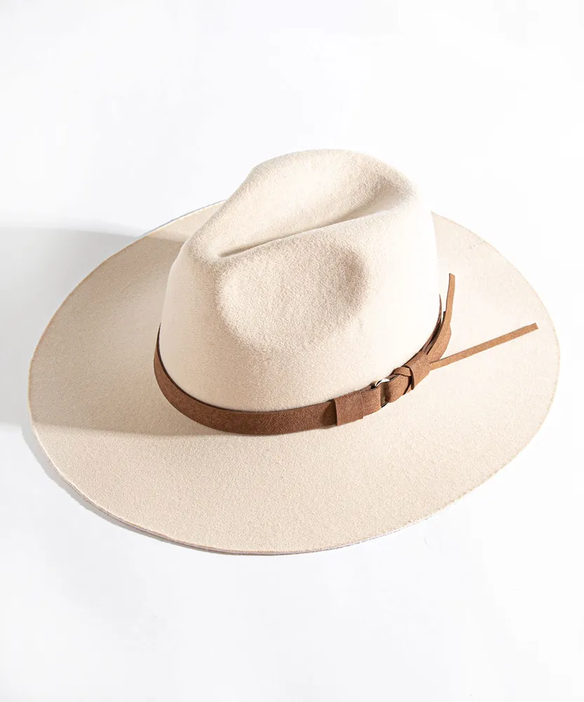 Buckle Detail Panama Hat