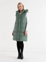 Mid Length Puffer Vest