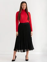 Release Pleat Midi Skirt